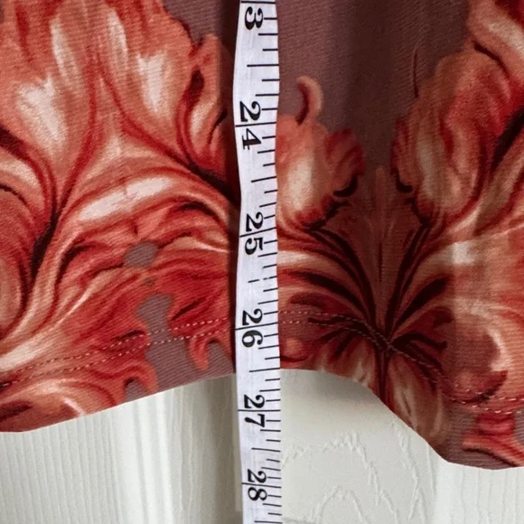 Attitudes by Renée Floral Baroque Print Tunic Top – Size XL - Picture 3 of 6